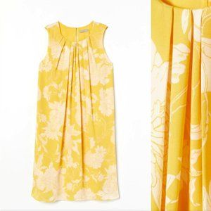 H&M A-LINE VINTAGE FEEL SUNDRESS YELLOW - M